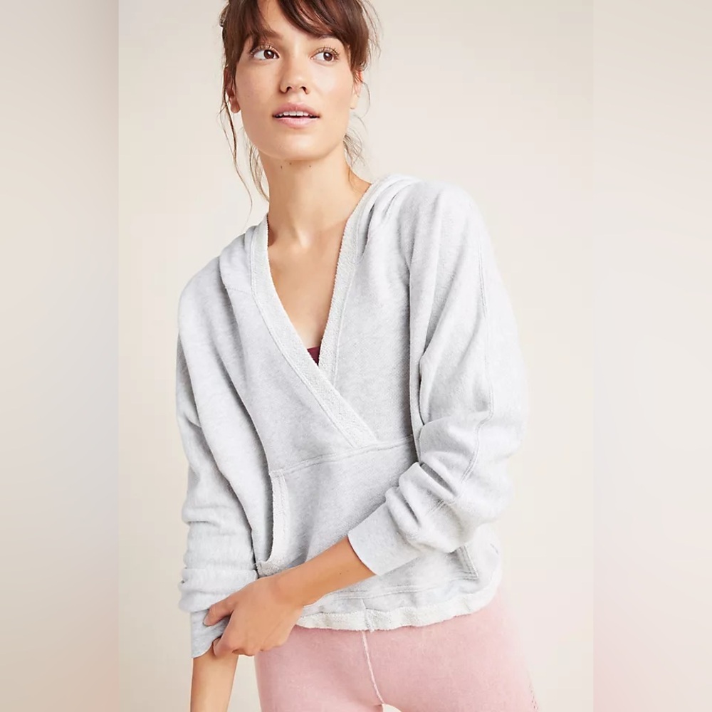 Free people Reyes V neck pullover hoodie sweater